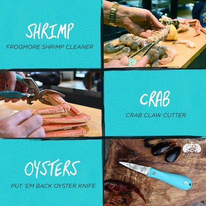 Coastal Kitchen Collection - Includes Crab Cracker, Shrimp Deveiner, and Oyster Knife Outfitters