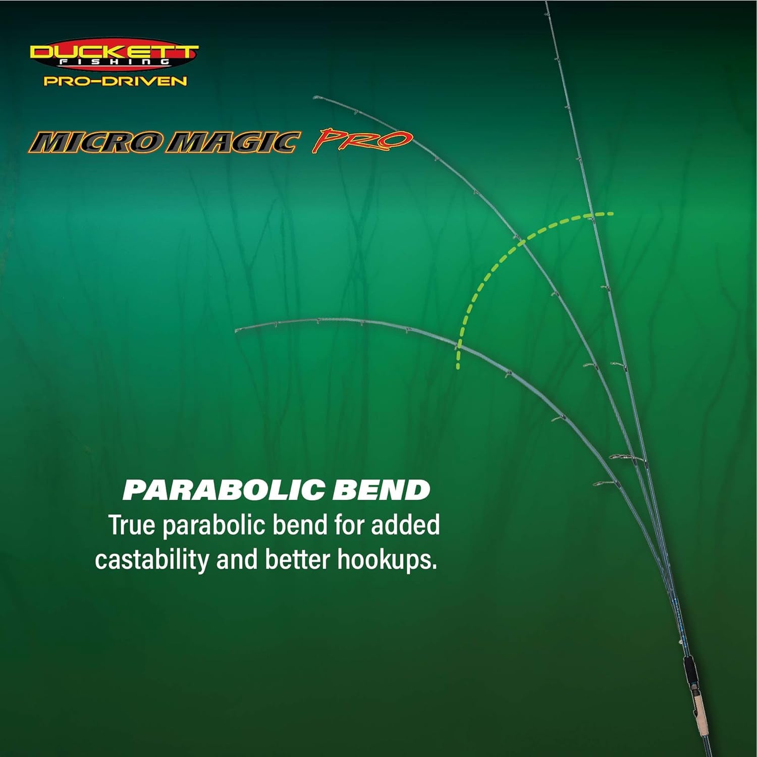 Micro Magic Pro Angling Fishing Rods | Micro-Guides, Sensi-Touch Blanks, Carbon Fiber Scrim - Available in Spinning, Casting & Crankin' Options