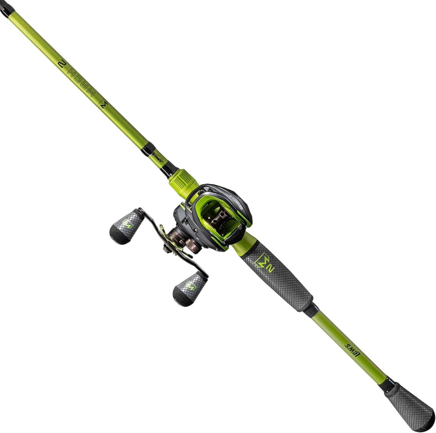 Lew'S 2 Casting Reel and Fishing Rod Combo, 7-Foot 1-Piece Premium IM8 Graphite Fishing Rod, Left-Hand Retrieve, Black/Green