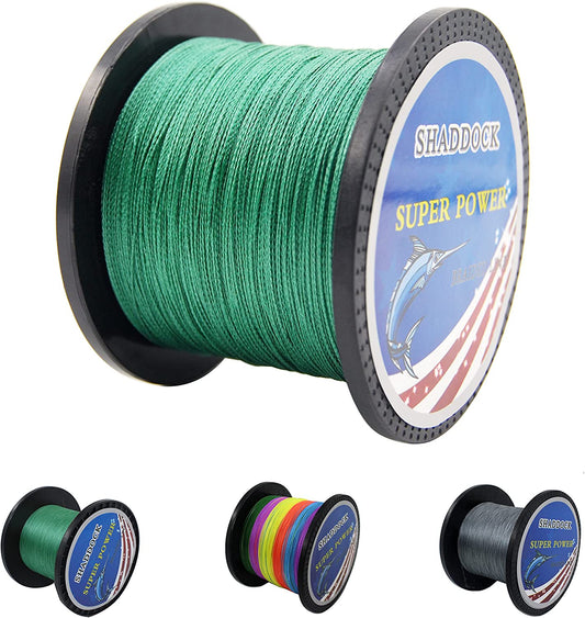 Super Strong Braided Fishing Line - 4 Strands Multifilament Pe Fishing Line - Abrasion Resistant Braided Lines – Incredible Super Power Line 10LB-133LB, 110 Yards-1100 Yards