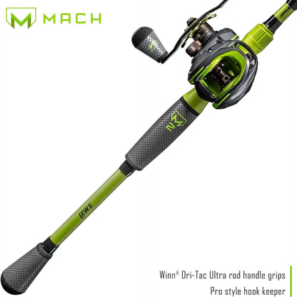 Lew'S 2 Casting Reel and Fishing Rod Combo, 7-Foot 1-Piece Premium IM8 Graphite Fishing Rod, Left-Hand Retrieve, Black/Green