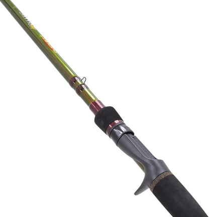 Zeus Casting Rod, 7'3" Medium Heavy Fast, White/Holographic